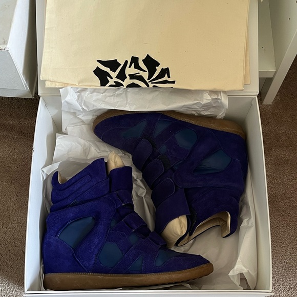 Isabel Marant Blue Bekett sneakers - Picture 5 of 6